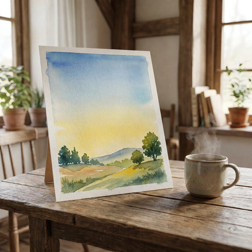 Watercolor Landscapes for Beginners: A Simple Step-by-Step