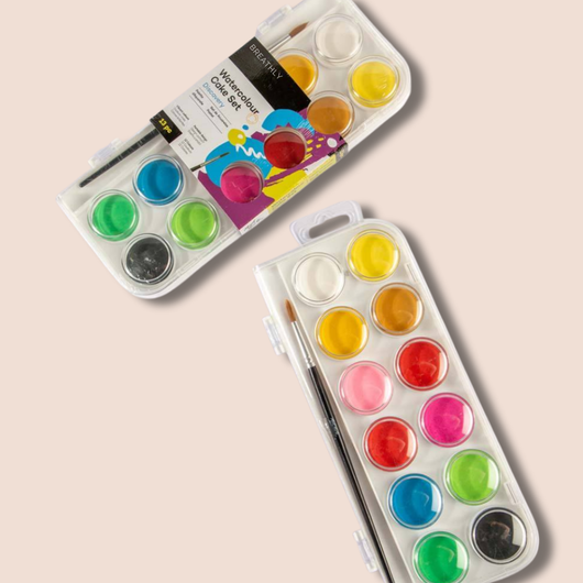 12-Color Watercolor Set