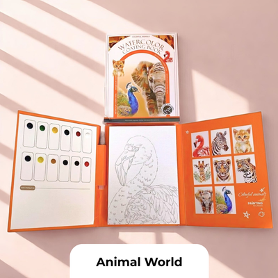 Animal World theme - adorable animal coloring pages for mindfulness