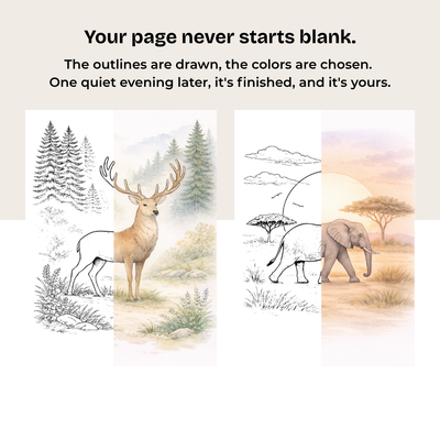 Creative Escape Kit - Peaceful Wildlife