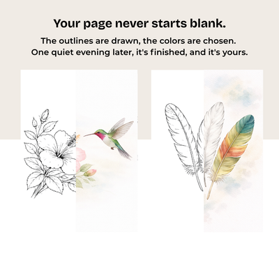Creative Escape Kit - Petals & Plumes