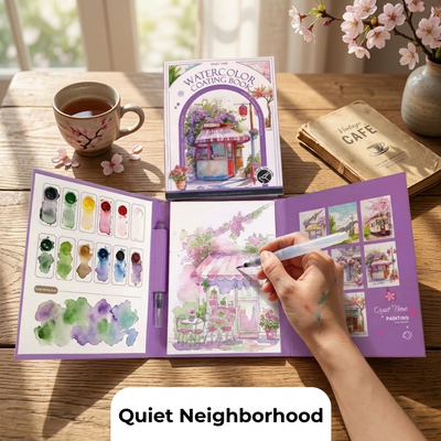 breathly watercolor kit unboxing quiet neighborhood