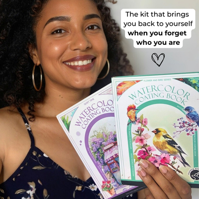 Person relaxing while coloring - stress relief and mindfulness activity