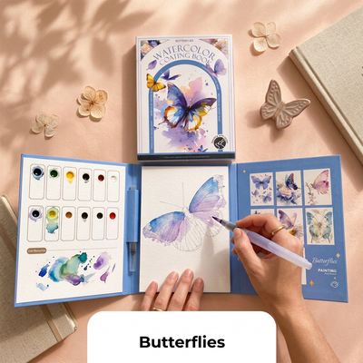 breathly watercolor kit unboxing butterflies